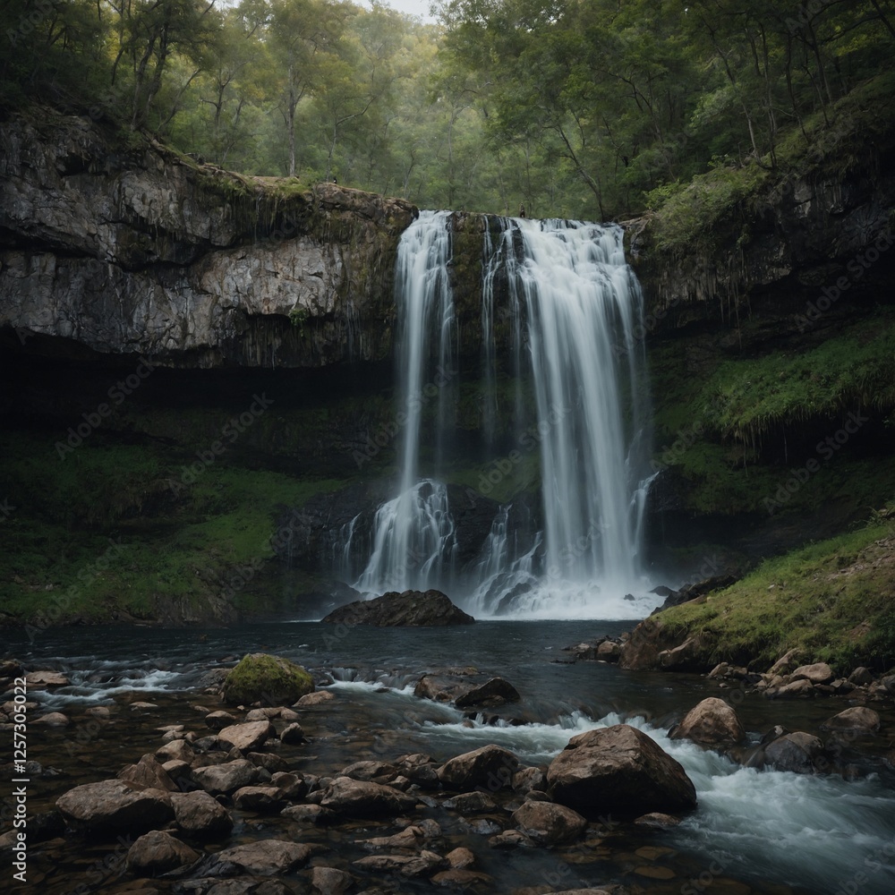 Obraz premium waterfall in the mountains