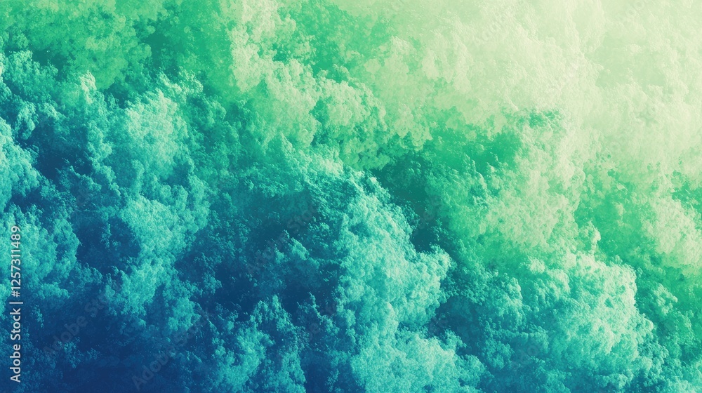 Abstract teal and green cloudscape background Abstract teal and green cloudscape background