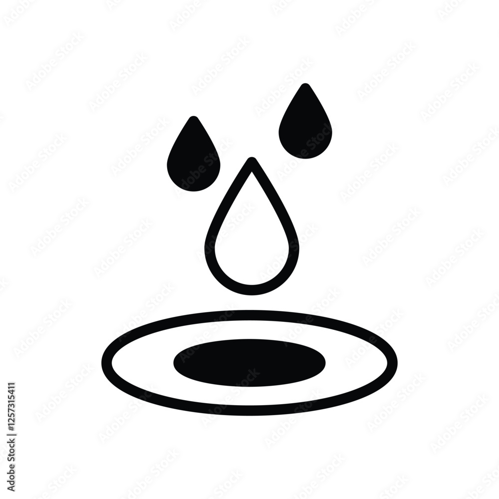 Fototapeta premium Clean Water vector icon