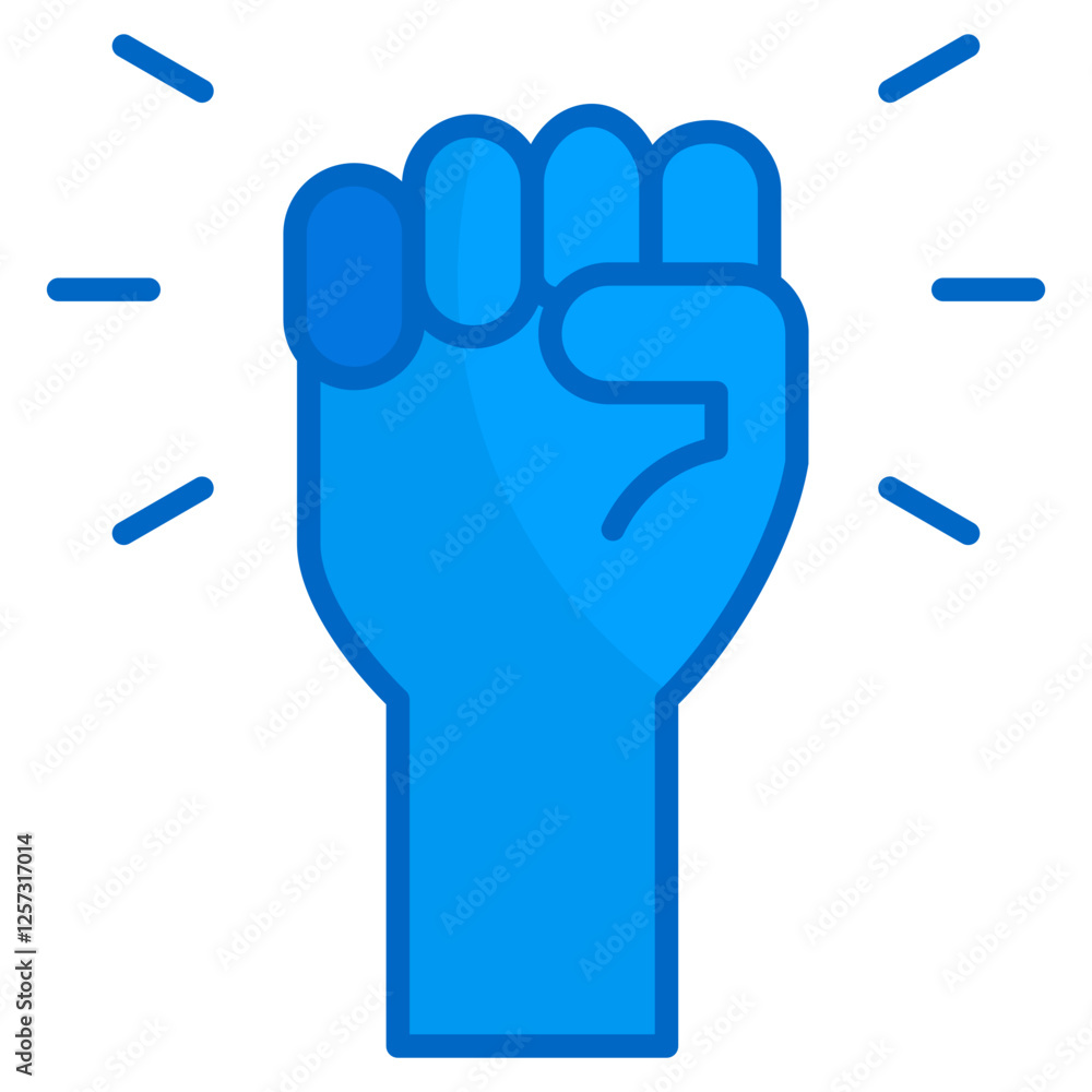 Solidarity Fist Icon Element For Design Solidarity Fist Icon Element For Design