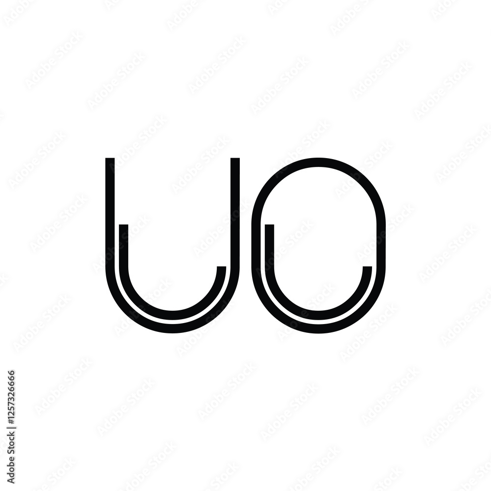 UO monogram logo design letter text name symbol monochrome logotype alphabet character simple logo UO monogram logo design letter text name symbol monochrome logotype alphabet character simple logo