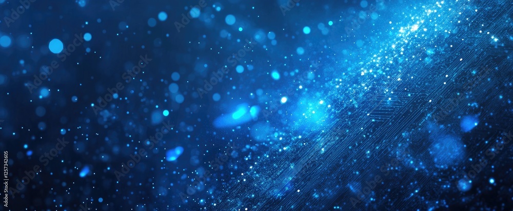 Blue Particles Abstract Background Blue Particles Abstract Background