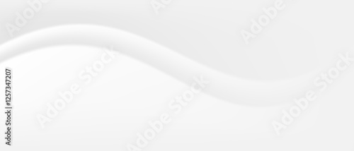 Gray gradient background for web trend design, beautiful white waves. Template for wedding card and invitation.	