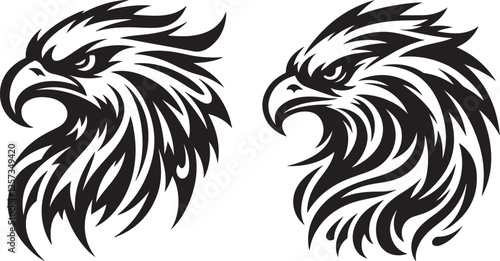 Wallpaper Mural Eagle Tattoo Silhouette Vector Torontodigital.ca