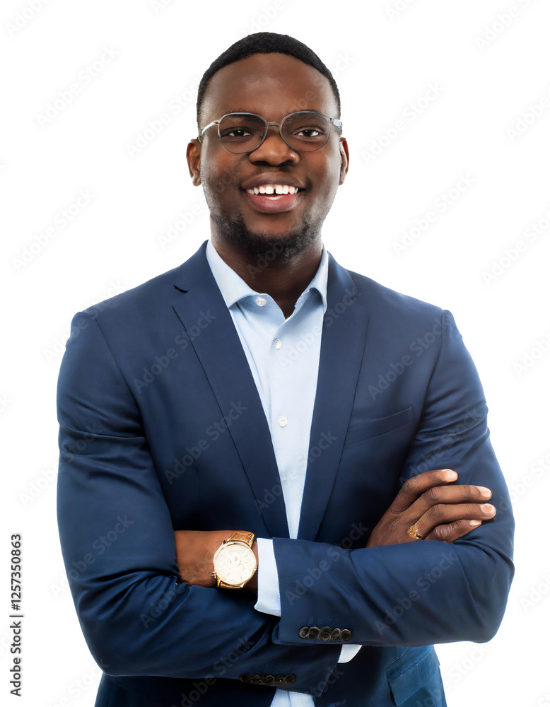 Portrait of only one Man. White Background. Portrait of only one Man. White Background.