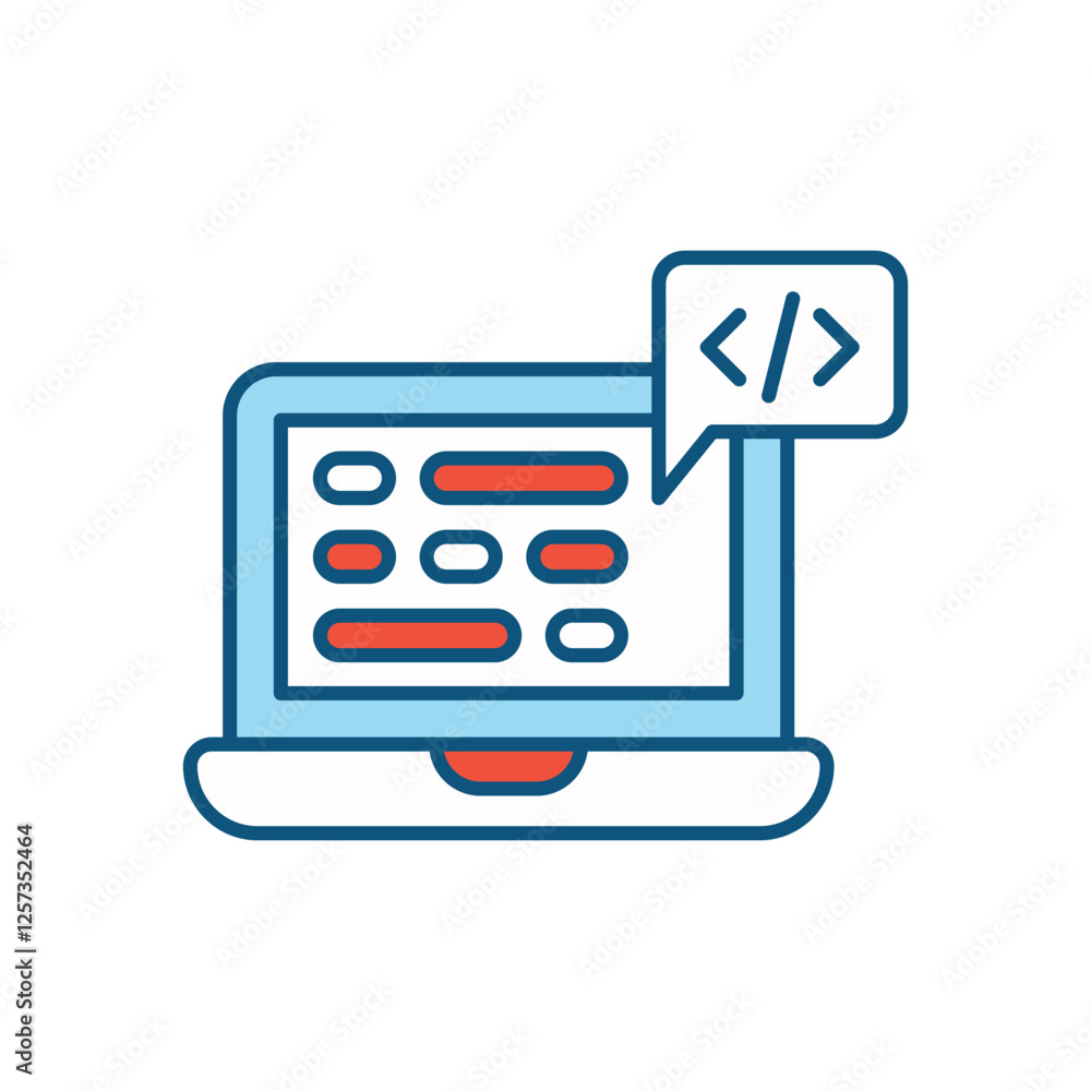Coding vector icon 