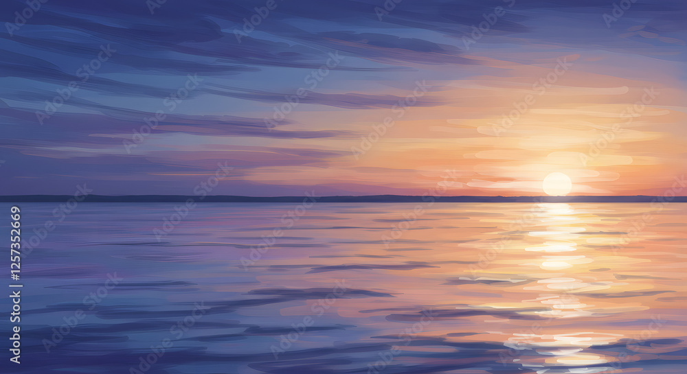 Fototapeta premium Rippling Reflections: The Symphony of Light and Water 