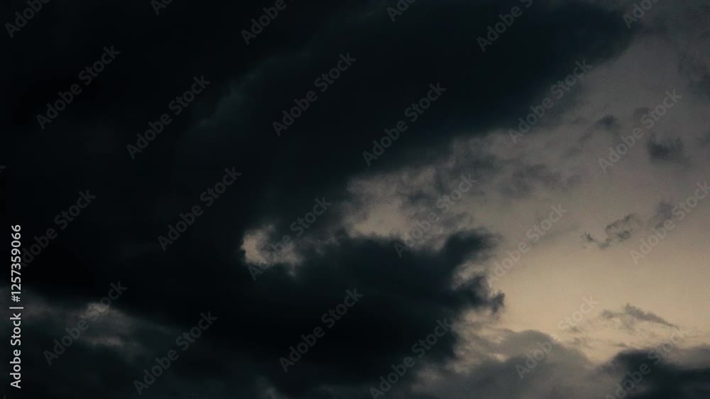 Dark Stormy Clouds with a Gloomy and Atmospheric Sky. Filter CineSpace Dark Stormy Clouds with a Gloomy and Atmospheric Sky. Filter CineSpace