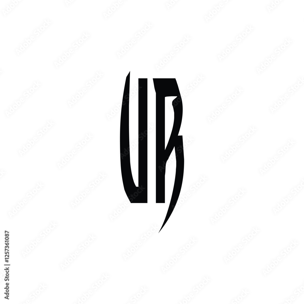 UR monogram logo design letter text name symbol monochrome logotype alphabet character simple logo UR monogram logo design letter text name symbol monochrome logotype alphabet character simple logo