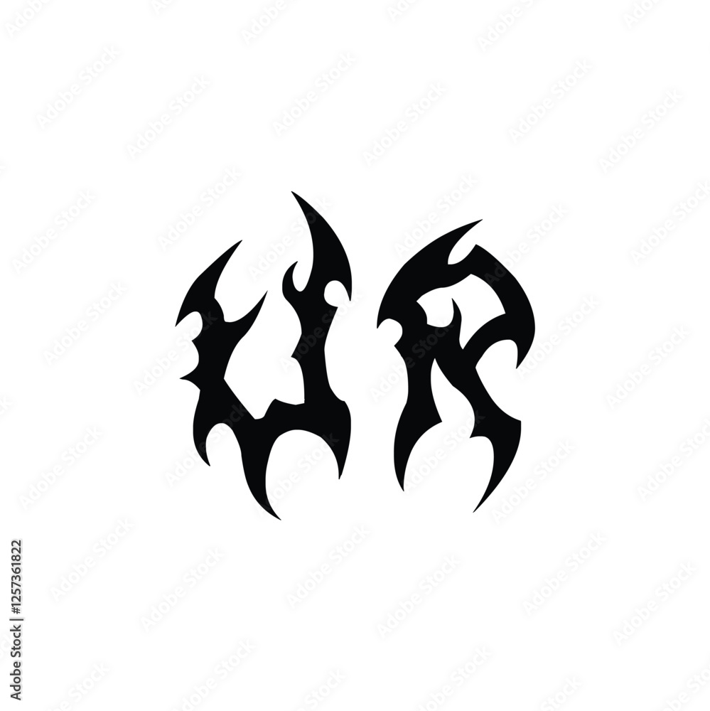 UR monogram logo design letter text name symbol monochrome logotype alphabet character simple logo UR monogram logo design letter text name symbol monochrome logotype alphabet character simple logo