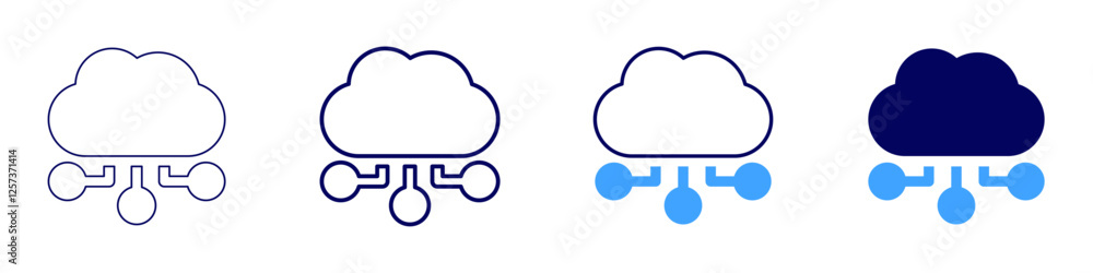 Data analysis techniques icon in 4 different styles. Thin Line, Line, Bold Line, Duotone. Duotone style. Editable stroke Data analysis techniques icon in 4 different styles. Thin Line, Line, Bold Line, Duotone. Duotone style. Editable stroke