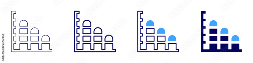 Data encryption techniques icon in 4 different styles. Thin Line, Line, Bold Line, Duotone. Duotone style. Editable stroke Data encryption techniques icon in 4 different styles. Thin Line, Line, Bold Line, Duotone. Duotone style. Editable stroke