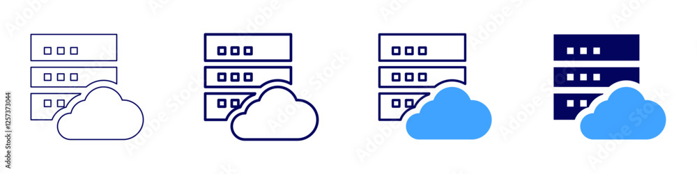 Data mining models icon in 4 different styles. Thin Line, Line, Bold Line, Duotone. Duotone style. Editable stroke Data mining models icon in 4 different styles. Thin Line, Line, Bold Line, Duotone. Duotone style. Editable stroke
