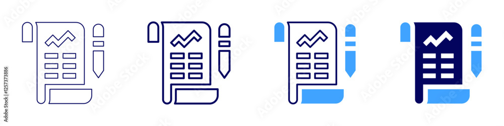 Data synchronization icon in 4 different styles. Thin Line, Line, Bold Line, Duotone. Duotone style. Editable stroke Data synchronization icon in 4 different styles. Thin Line, Line, Bold Line, Duotone. Duotone style. Editable stroke