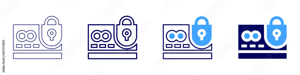 Data trend analysis icon in 4 different styles. Thin Line, Line, Bold Line, Duotone. Duotone style. Editable stroke Data trend analysis icon in 4 different styles. Thin Line, Line, Bold Line, Duotone. Duotone style. Editable stroke