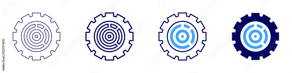 Data transformation process icon in 4 different styles. Thin Line, Line, Bold Line, Duotone. Duotone style. Editable stroke Data transformation process icon in 4 different styles. Thin Line, Line, Bold Line, Duotone. Duotone style. Editable stroke