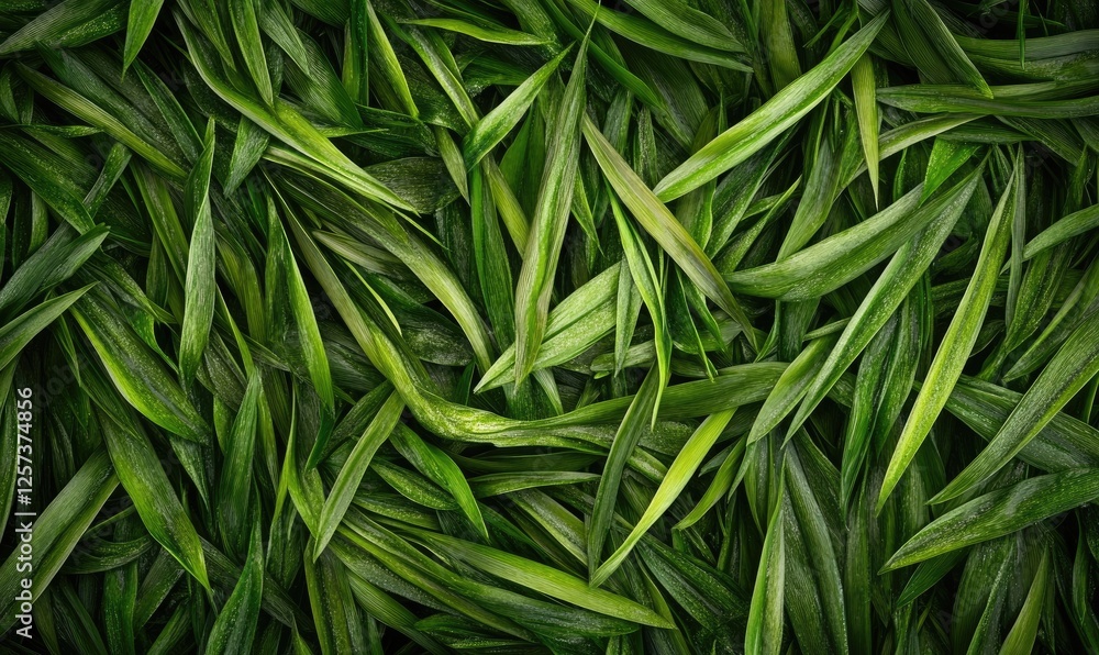 Lush green leaves texture background, overhead shot Lush green leaves texture background, overhead shot