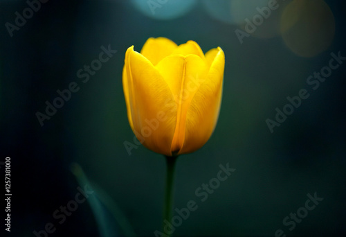 a bright yellow flower photo