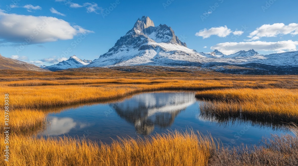 A remote high-altitude plateau with vast open landscapes and rugged snow-capped mountains in the background A remote high-altitude plateau with vast open landscapes and rugged snow-capped mountains in the background