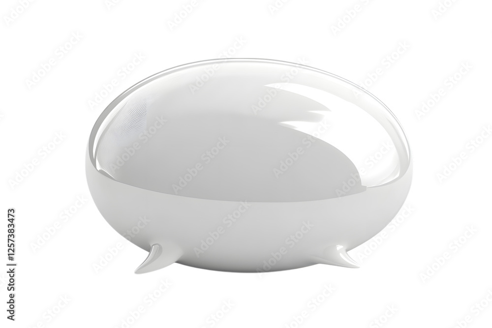 3D Speech Bubble, Isolated on White Background 3D Speech Bubble, Isolated on White Background