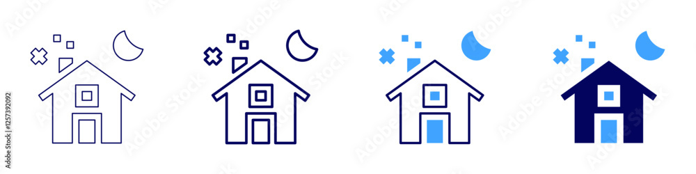 Property management fees icon in 4 different styles. Thin Line, Line, Bold Line, Duotone. Duotone style. Editable stroke Property management fees icon in 4 different styles. Thin Line, Line, Bold Line, Duotone. Duotone style. Editable stroke