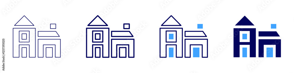 Real estate agent commission icon in 4 different styles. Thin Line, Line, Bold Line, Duotone. Duotone style. Editable stroke Real estate agent commission icon in 4 different styles. Thin Line, Line, Bold Line, Duotone. Duotone style. Editable stroke
