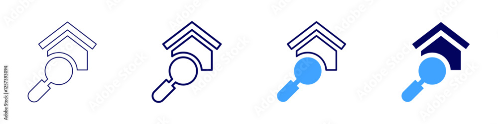 Real estate agent marketing icon in 4 different styles. Thin Line, Line, Bold Line, Duotone. Duotone style. Editable stroke Real estate agent marketing icon in 4 different styles. Thin Line, Line, Bold Line, Duotone. Duotone style. Editable stroke