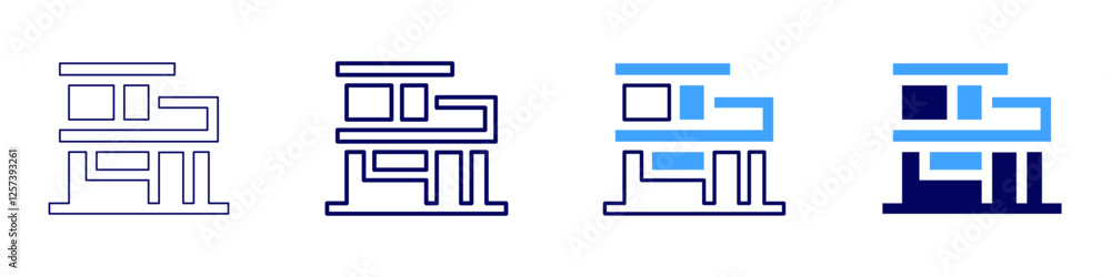 Real estate agent services icon in 4 different styles. Thin Line, Line, Bold Line, Duotone. Duotone style. Editable stroke Real estate agent services icon in 4 different styles. Thin Line, Line, Bold Line, Duotone. Duotone style. Editable stroke