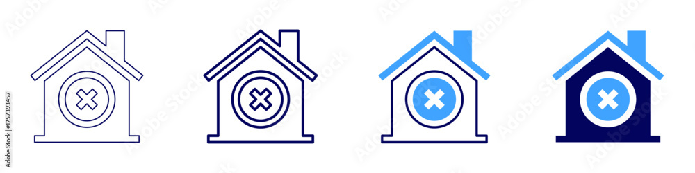Real estate business coaching icon in 4 different styles. Thin Line, Line, Bold Line, Duotone. Duotone style. Editable stroke Real estate business coaching icon in 4 different styles. Thin Line, Line, Bold Line, Duotone. Duotone style. Editable stroke