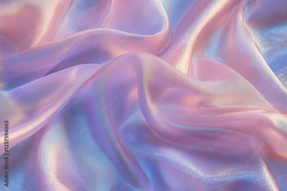Obraz premium Soft pastel silk draped fabric texture