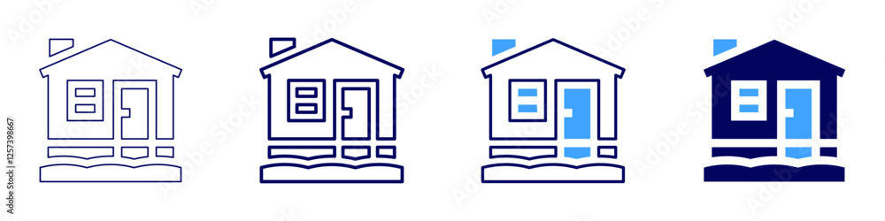 Rental property management icon in 4 different styles. Thin Line, Line, Bold Line, Duotone. Duotone style. Editable stroke Rental property management icon in 4 different styles. Thin Line, Line, Bold Line, Duotone. Duotone style. Editable stroke