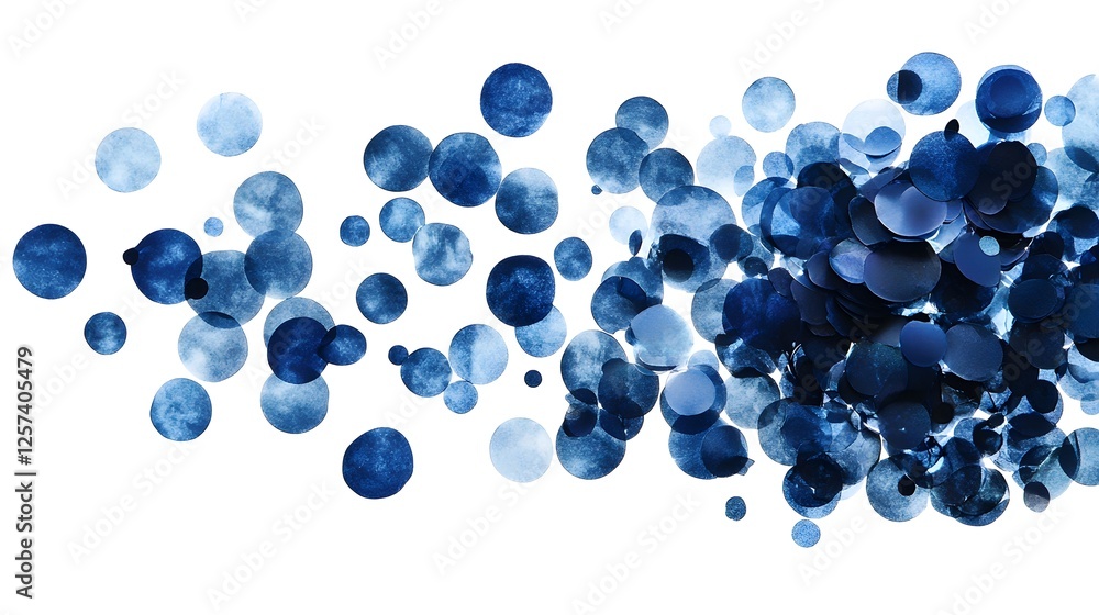 Blue and White Bokeh Background with Circles for Creative Design Blue and White Bokeh Background with Circles for Creative Design