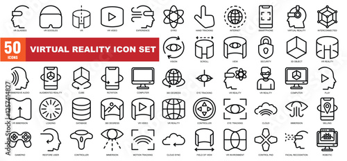 virtual reality Icon Set