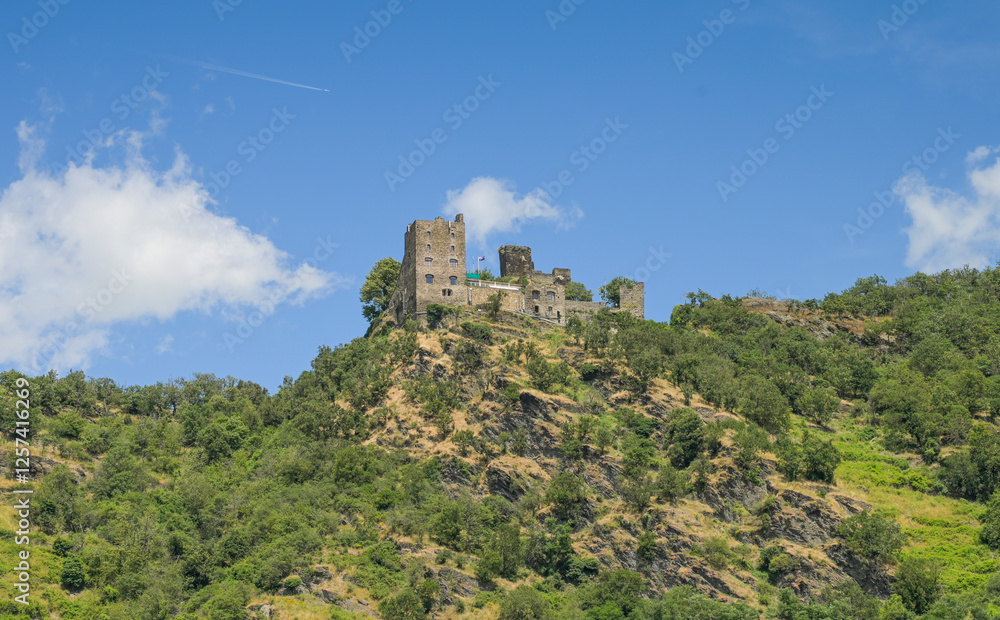 Fototapeta premium Burg Liebenstein, Rheinland-Pfalz, Deutschland
