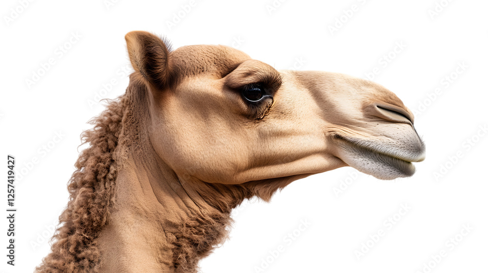 Obraz premium Camel, Isolated on White Background
