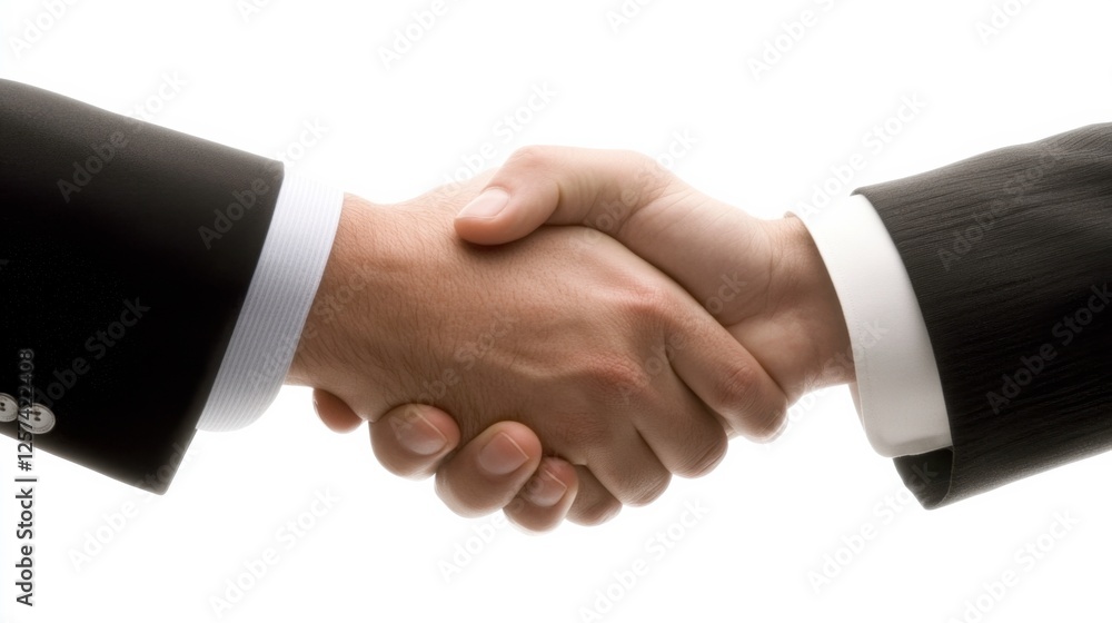 Close-up of Two Businessmen Shaking Hands to Seal a Deal Close-up of Two Businessmen Shaking Hands to Seal a Deal