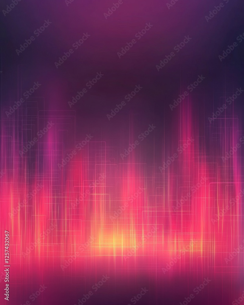 A vibrant abstract design featuring pink and purple hues, resembling sound waves or digital patterns, creating a modern and energetic atmosphere. A vibrant abstract design featuring pink and purple hues, resembling sound waves or digital patterns, creating a modern and energetic atmosphere.