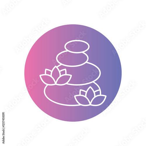 Wallpaper Mural Hot Stones icon vector stock illustration Torontodigital.ca
