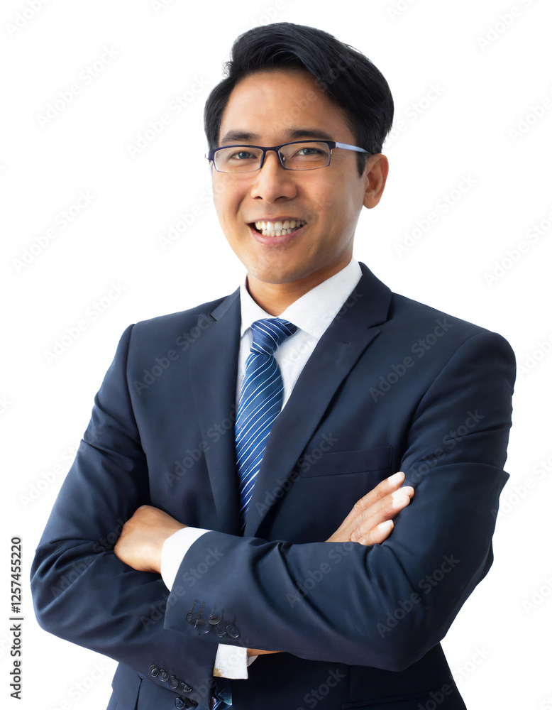 Portrait of only one Man. White Background. Portrait of only one Man. White Background.