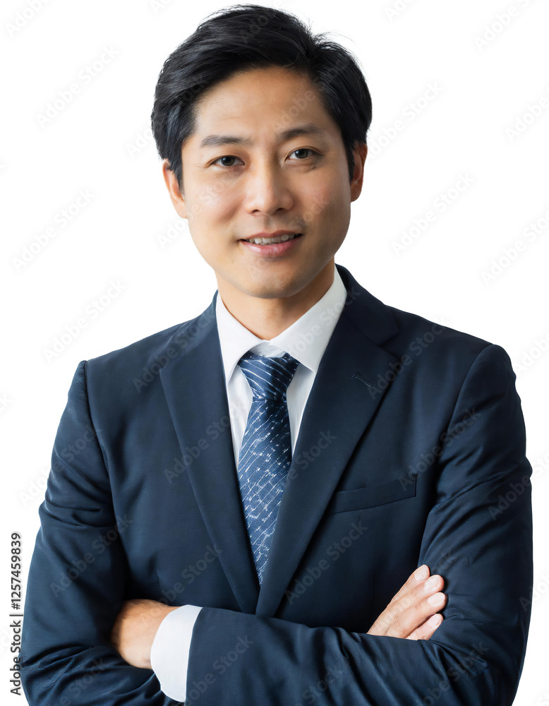 Portrait of only one Man. White Background. Portrait of only one Man. White Background.