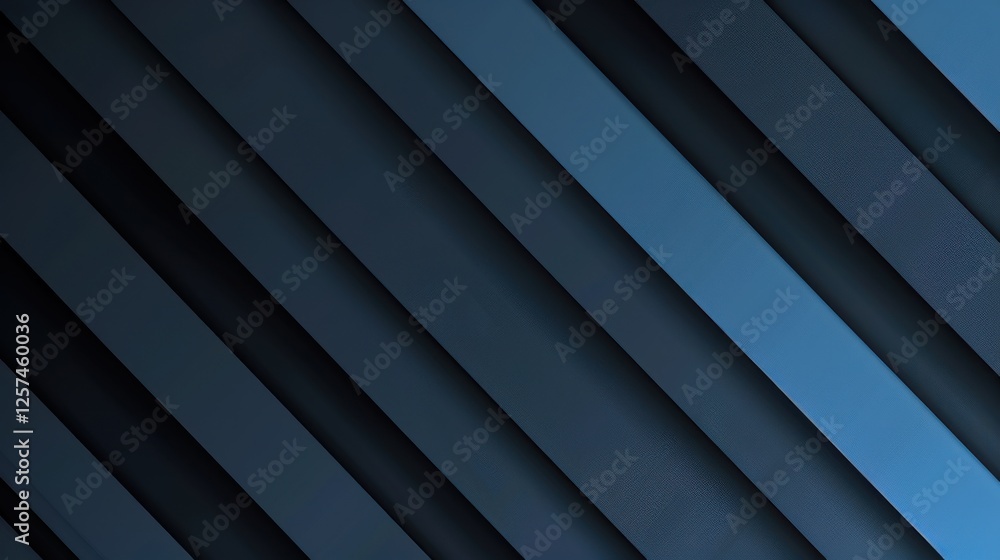 Obraz premium Blue Background with Diagonal Stripes for Design Banner Template, Featuring Abstract Minimalist Wallpaper with Copy Space in the Center for Text