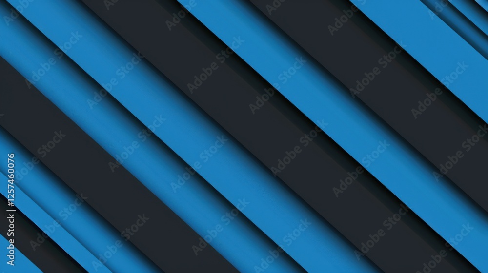 Fototapeta premium Blue Background with Diagonal Stripes for Design Banner Template, Featuring Abstract Minimalist Wallpaper with Copy Space in the Center for Text