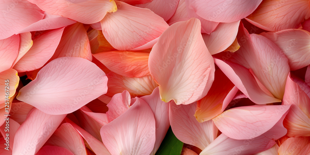 Close Up View Of Delicate Pink Rose Petals Close Up View Of Delicate Pink Rose Petals