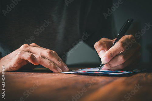 hand pens heartfelt classic letter emotions memories and love.  nostalgic way is connected sending words across distances to family, friends or a special someone.