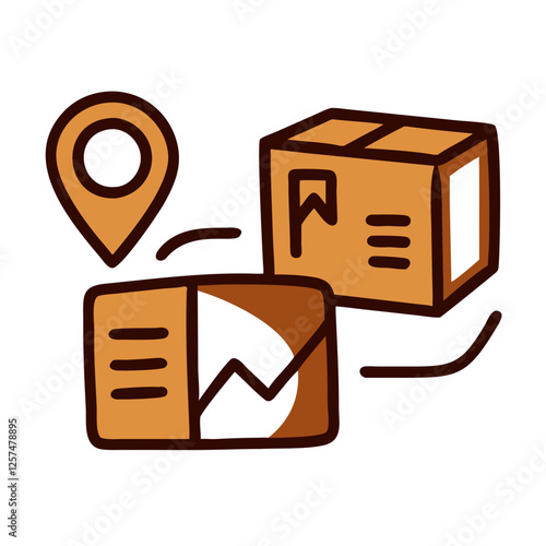 A logistics dashboard with tracking numbers deliveries