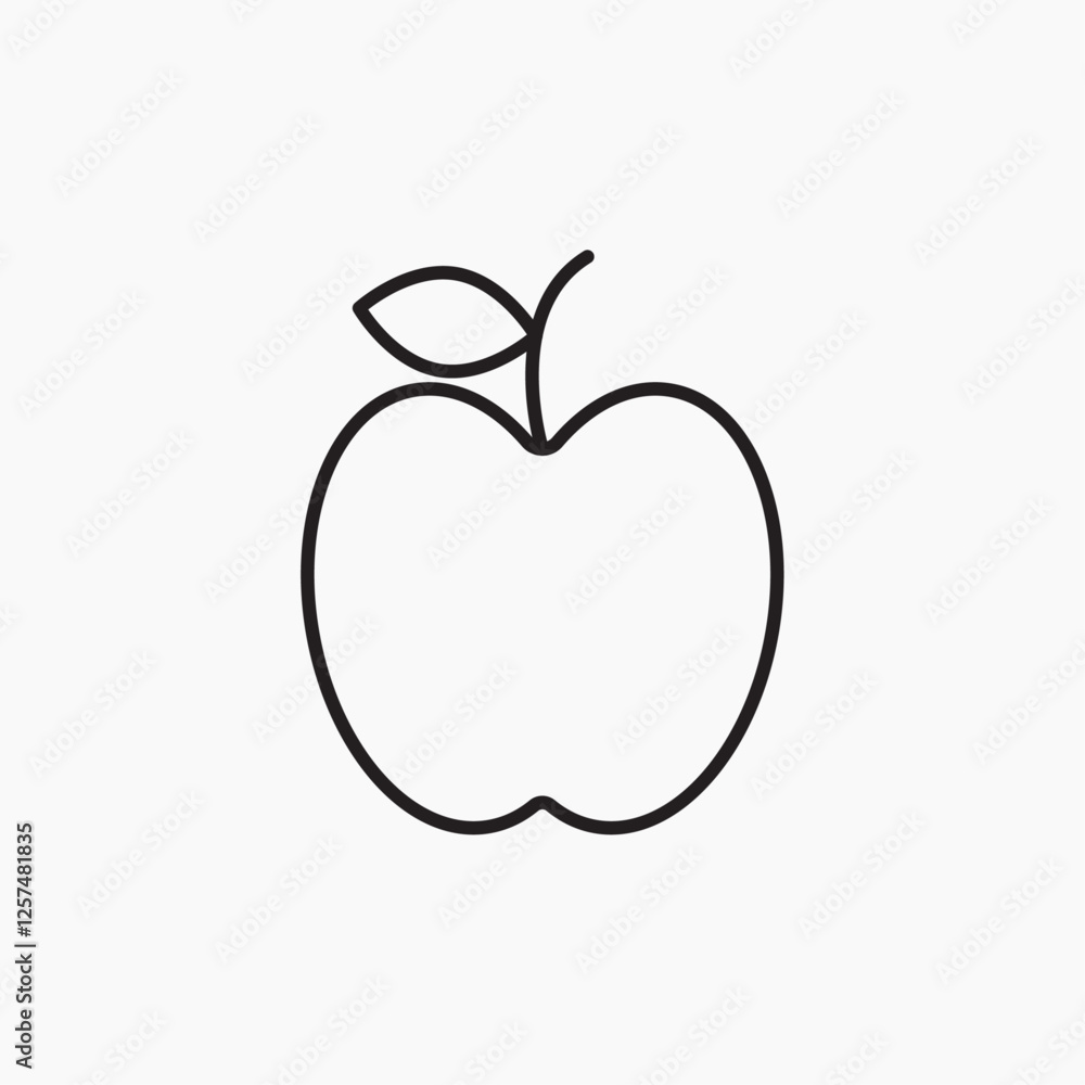 Apple icon. simple vector icon