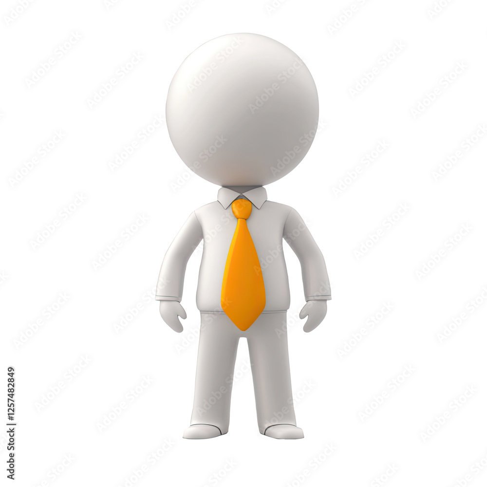 White Businessman Avatar, Studio, Isolated Background, Presentation White Businessman Avatar, Studio, Isolated Background, Presentation