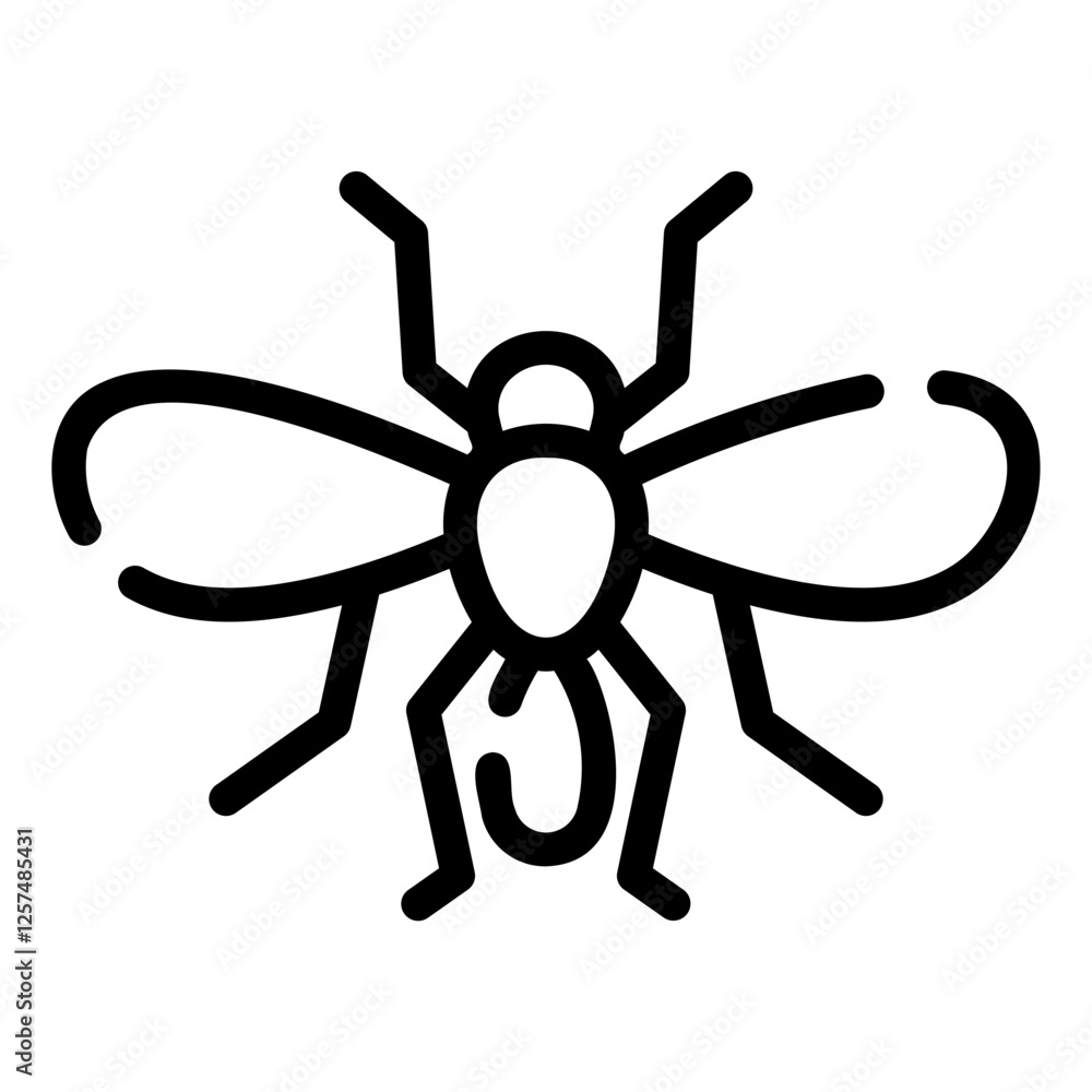 Obraz premium mosquito Line Icon