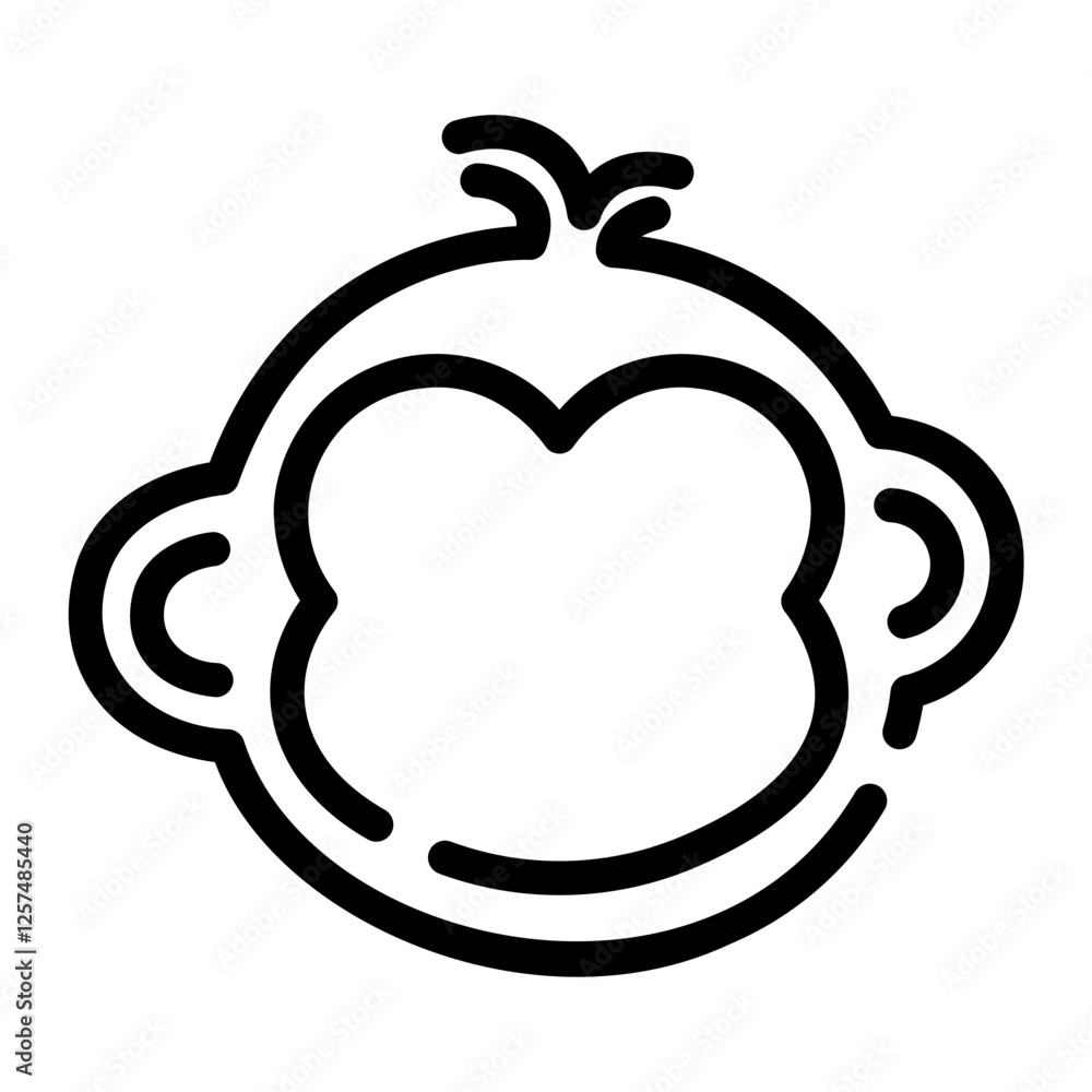 monkey Line Icon monkey Line Icon