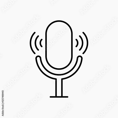 Podcast icon. simple vector icon